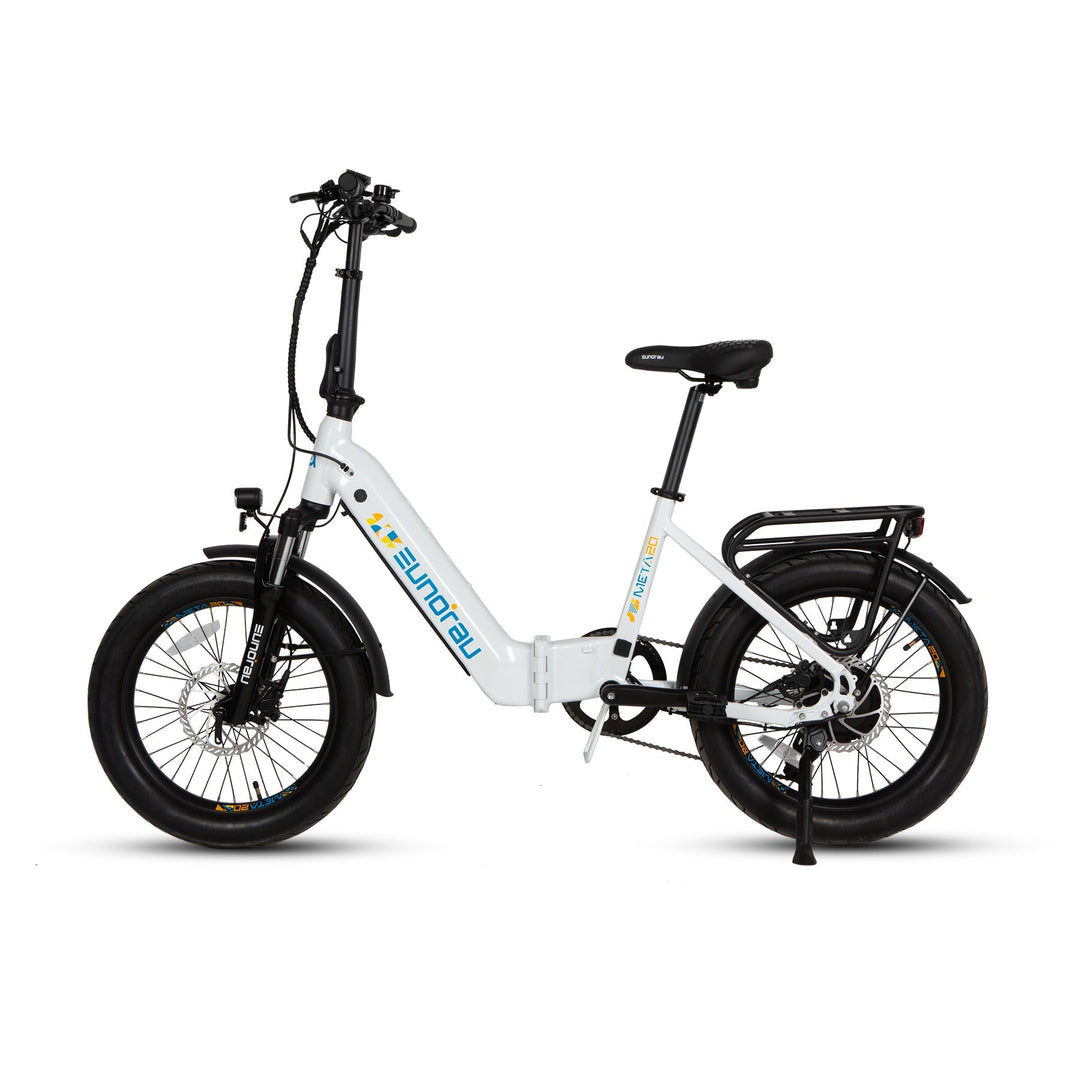 META20 1.0 Dual Commuter Foldable Ebike Commuter Electric Bikes Alpine White 2