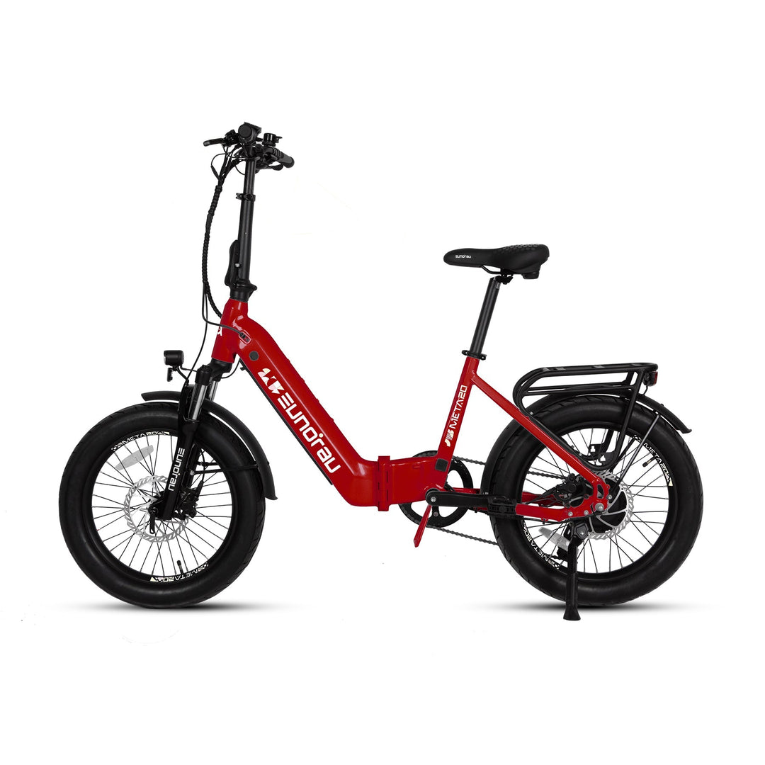 META20 1.0 Dual Commuter Foldable Ebike Commuter Electric Bikes Deep Crimson 14