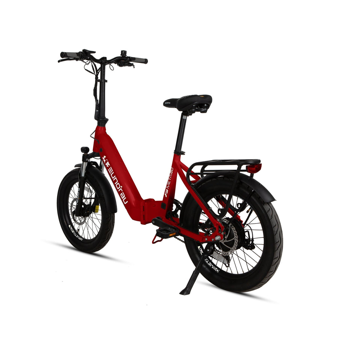 META20 1.0 Dual Commuter Foldable Ebike Commuter Electric Bikes Deep Crimson 15