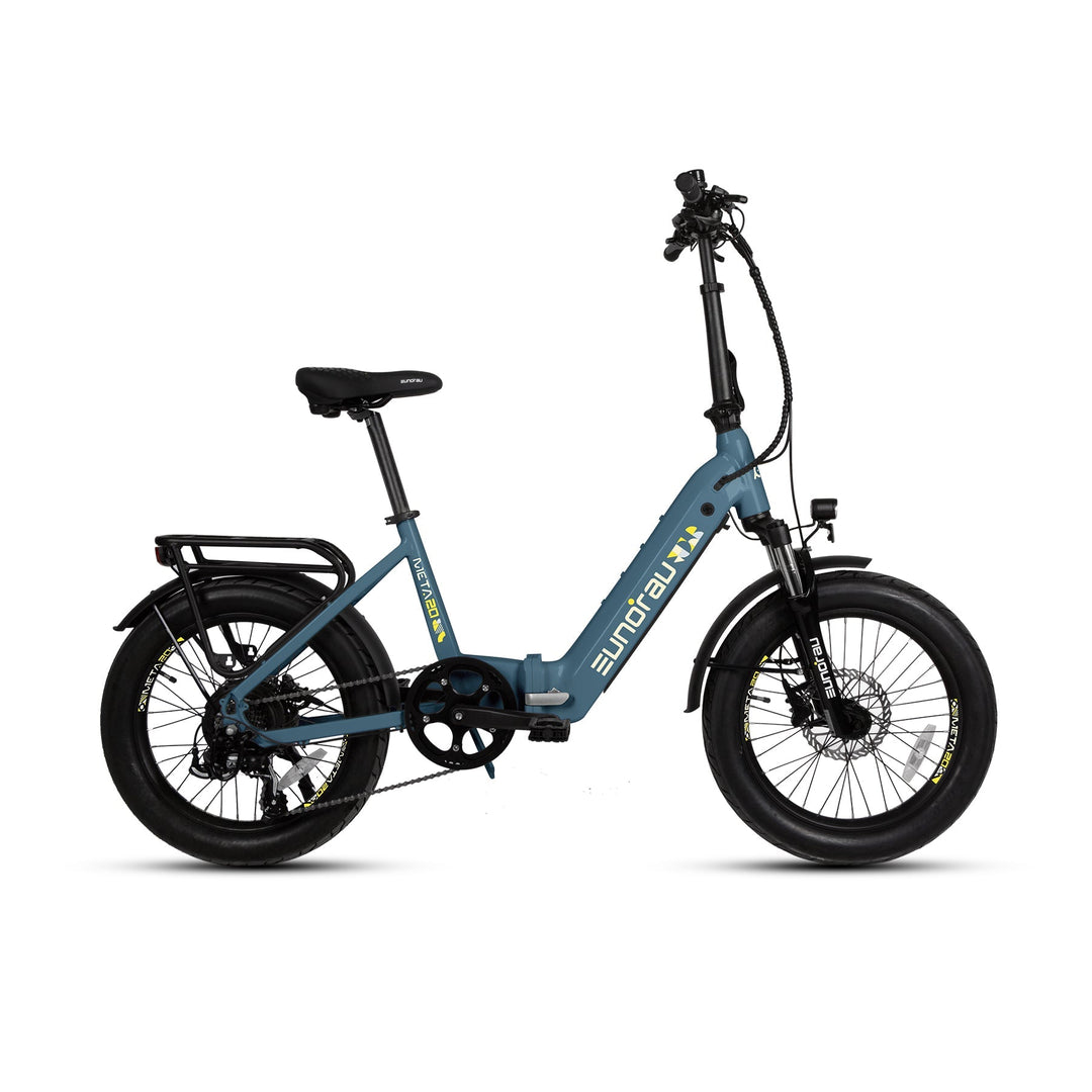 META20 1.0 Dual Commuter Foldable Ebike Commuter Electric Bikes Steel Blue 5