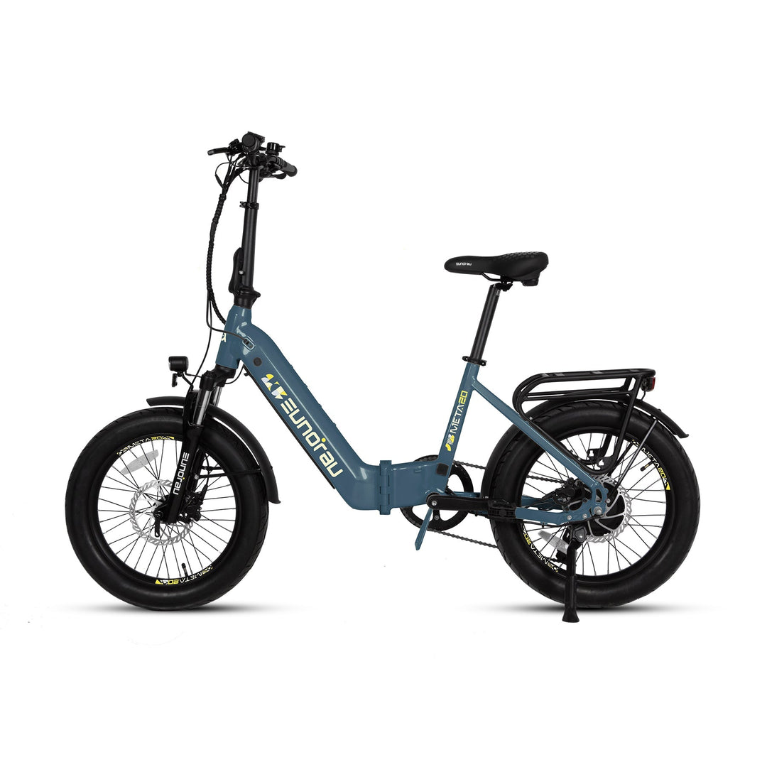 META20 1.0 Dual Commuter Foldable Ebike Commuter Electric Bikes Steel Blue 6