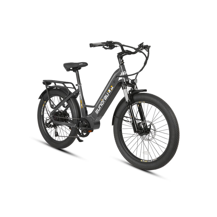 META26 1.0 Compact Commuter Fat tire EBike Commuter Electric Bikes Dark Charcoal 12