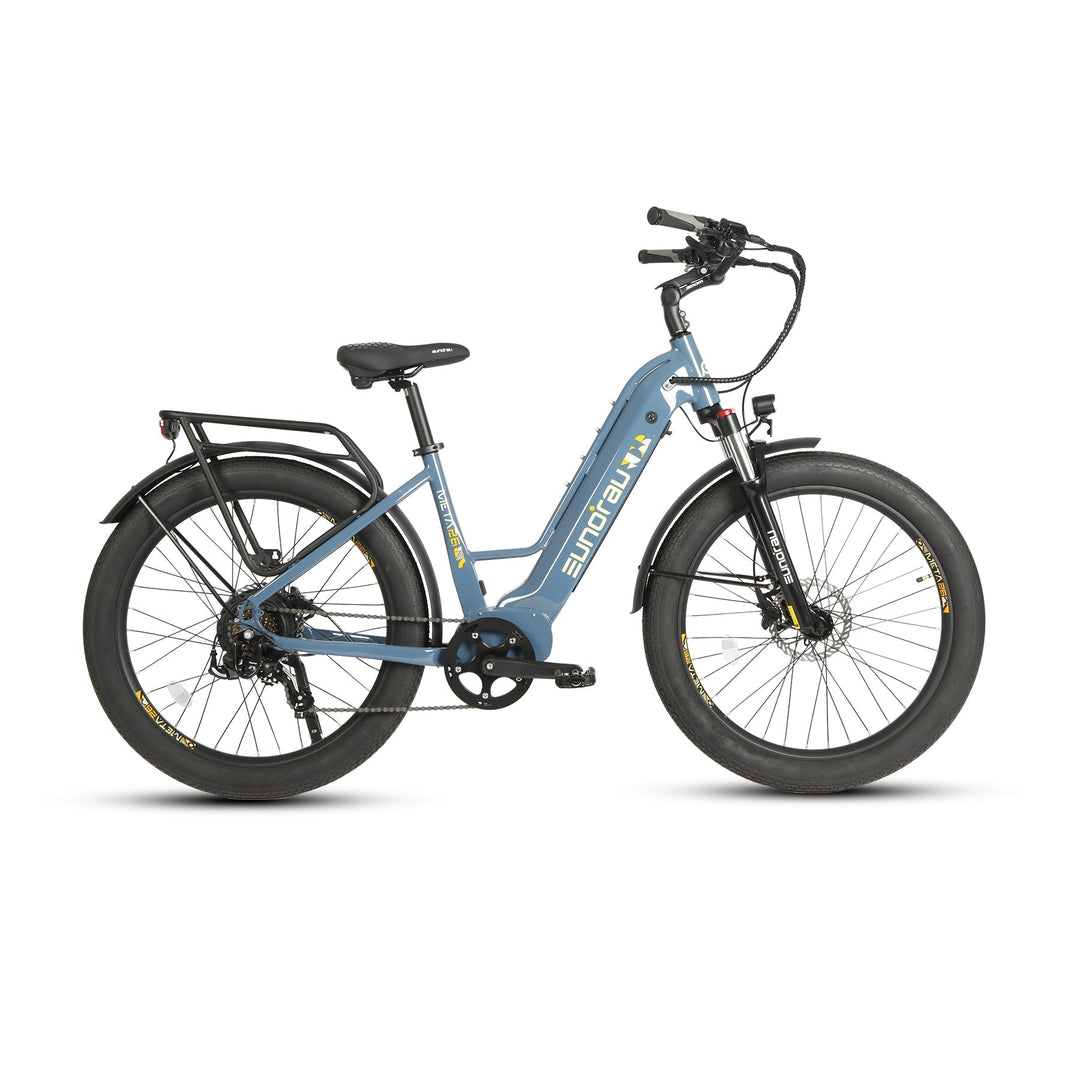 META26 1.0 Compact Commuter Fat tire EBike Commuter Electric Bikes Steel Blue 6