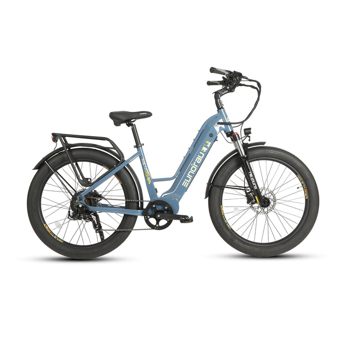 META26 1.0 Compact Commuter Fat tire EBike Commuter Electric Bikes Steel Blue 6