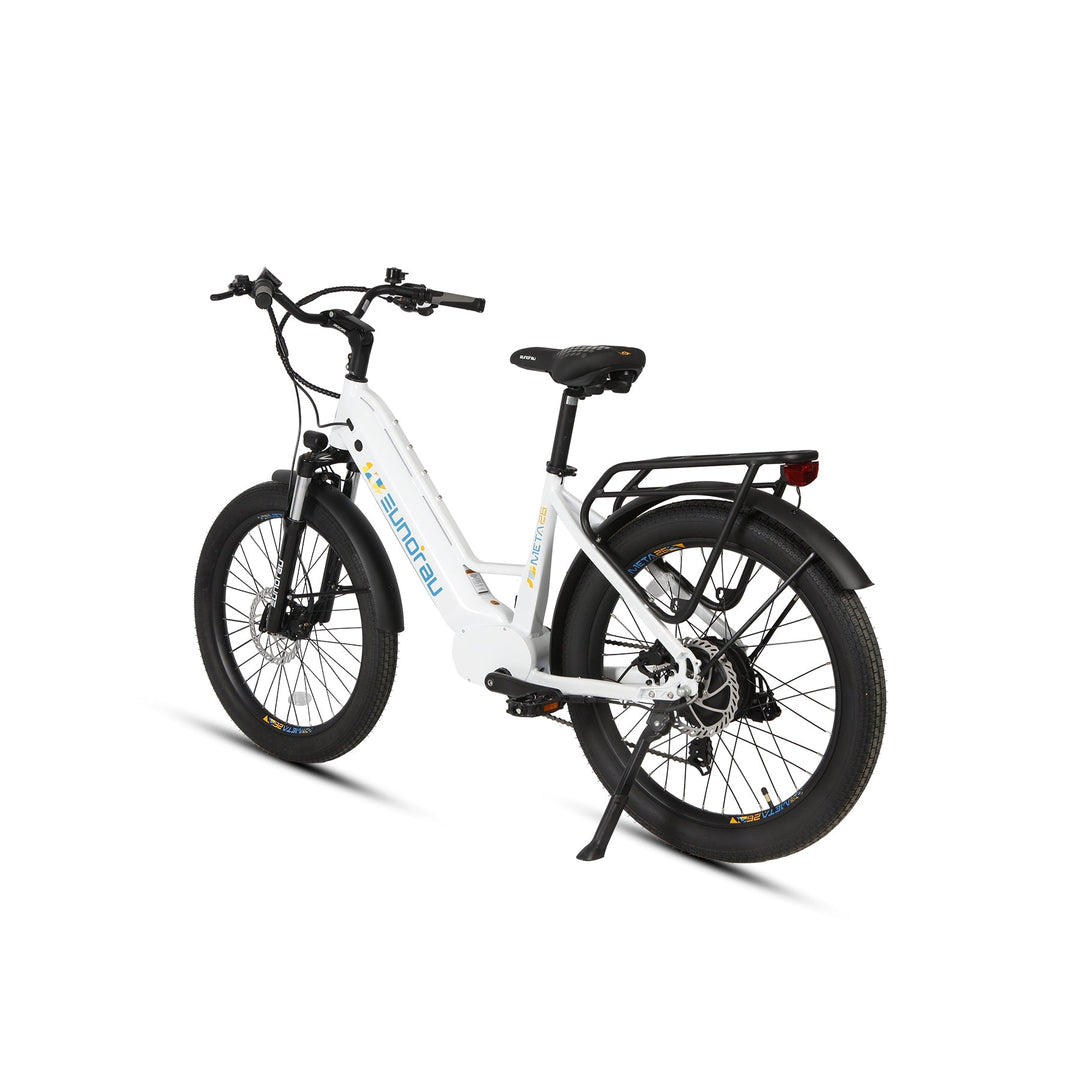 META26 1.0 Compact Commuter Fat tire EBike Commuter Electric Bikes Alpine White 21