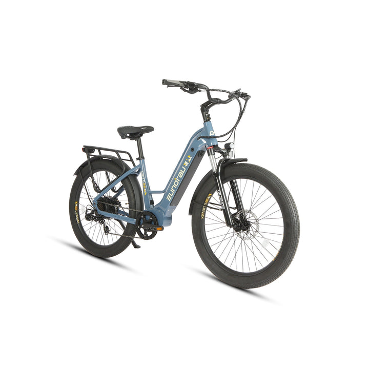 META26 1.0 Compact Commuter Fat tire EBike Commuter Electric Bikes Steel Blue 8