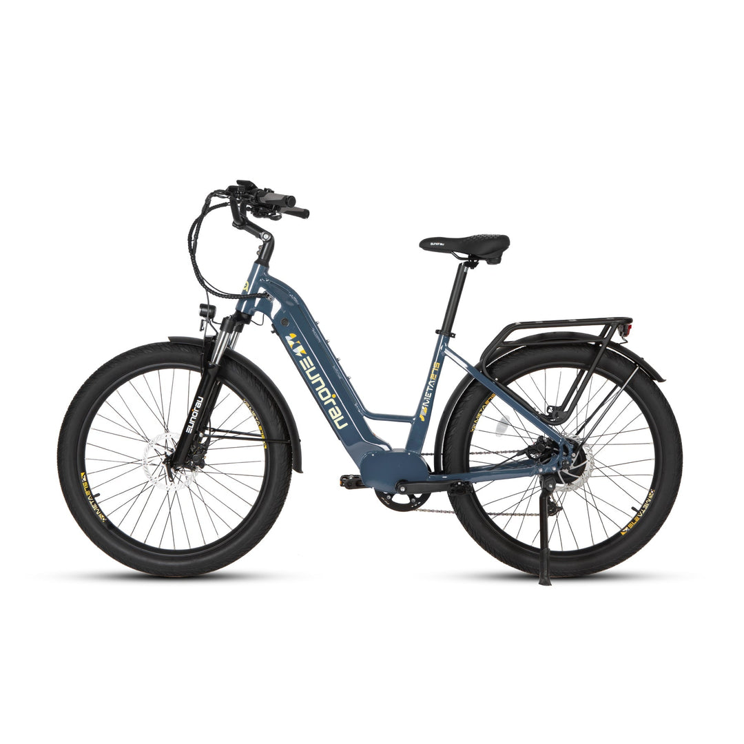 META275 2.0 Commuter Step Thru Ebike Electric Bicycle Steel Blue 7