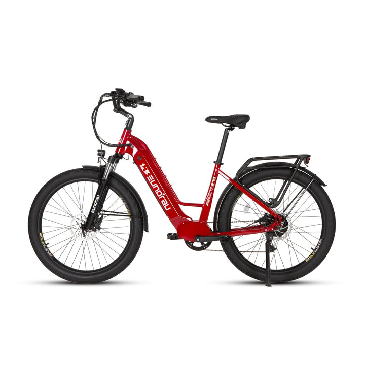 META275 2.0 Commuter Step Thru Ebike Electric Bicycle Deep Crimson 3