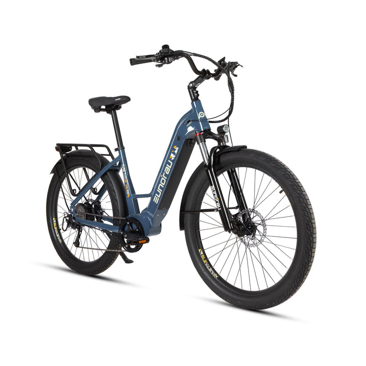 META275 2.0 Commuter Step Thru Ebike Electric Bicycle Steel Blue 8
