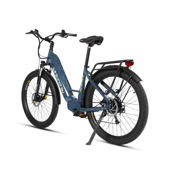 META275 2.0 Commuter Step Thru Ebike Electric Bicycle Steel Blue 9