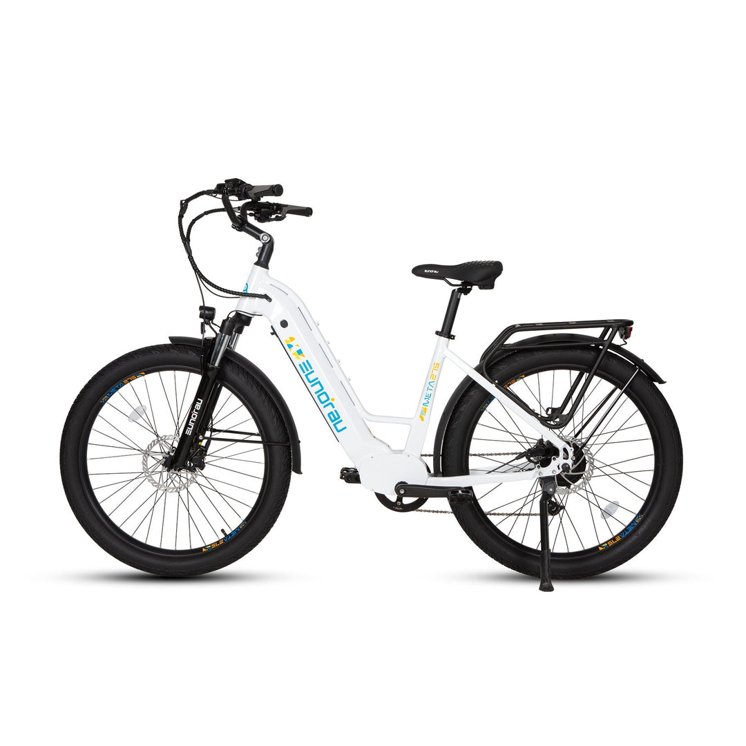 META275 2.0 Commuter Step Thru Ebike Electric Bicycle Alpine White 11