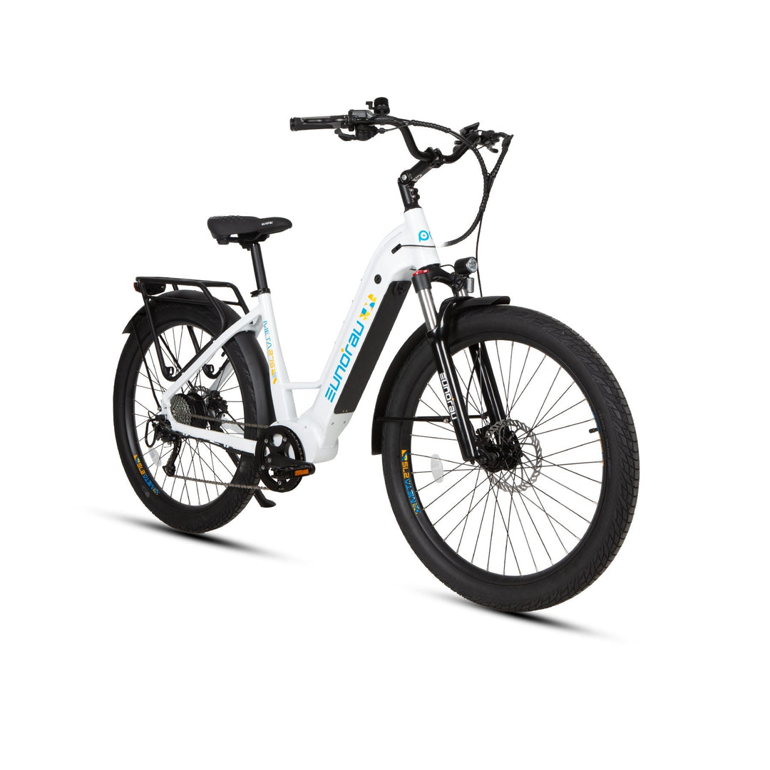 META275 2.0 Commuter Step Thru Ebike Electric Bicycle Alpine White 12