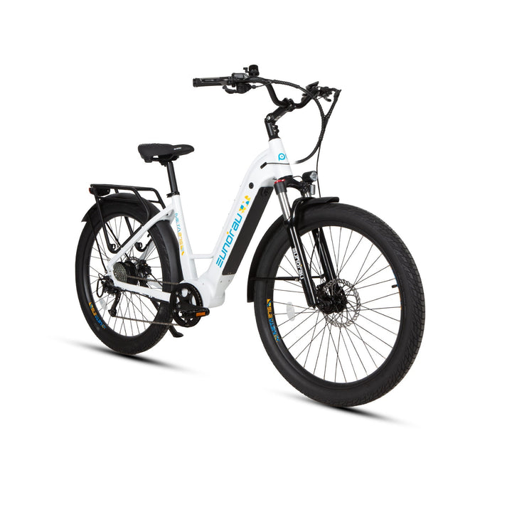META275 2.0 Commuter Step Thru Ebike Electric Bicycle Alpine White 12