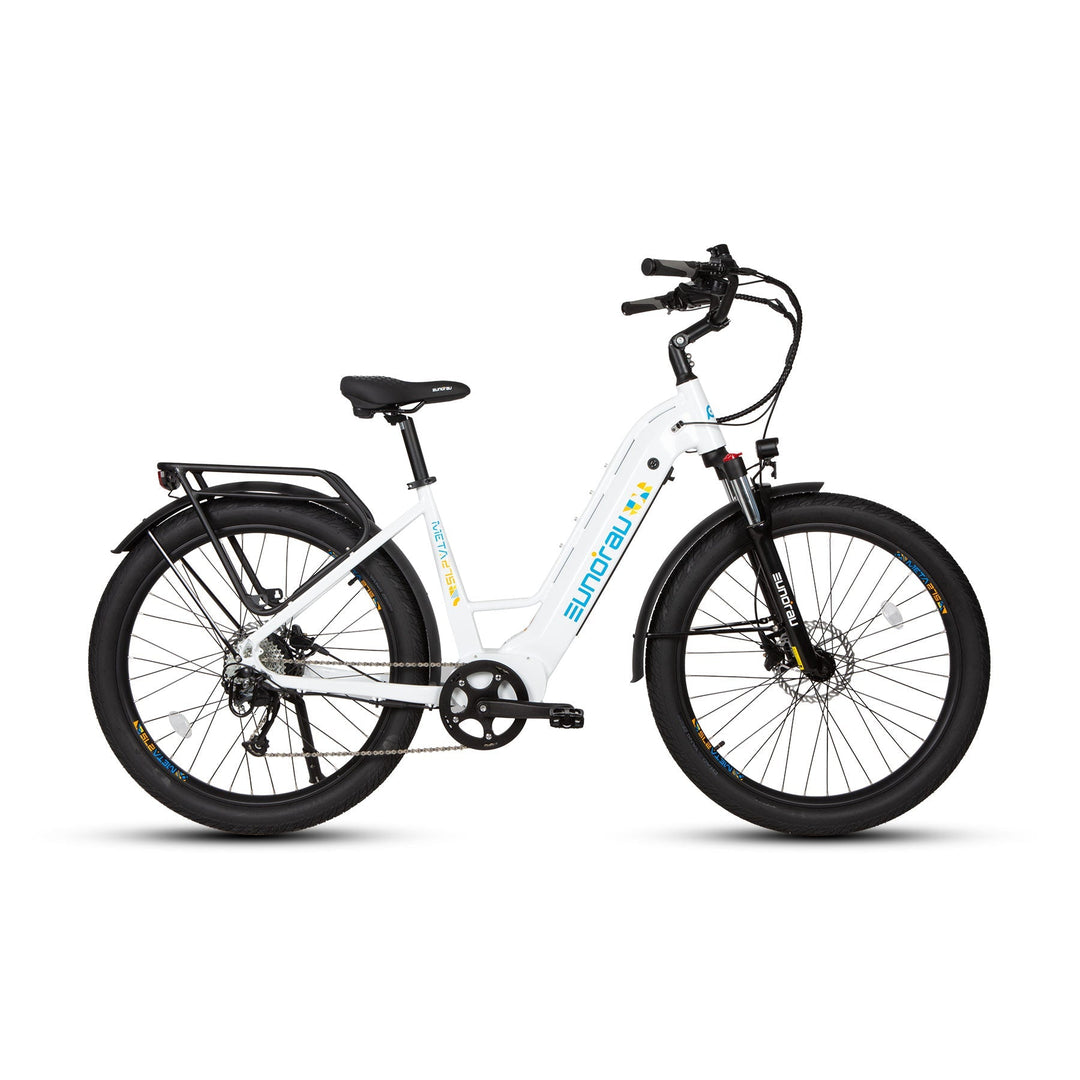 META275 2.0 Commuter Step Thru Ebike Electric Bicycle Alpine White 10