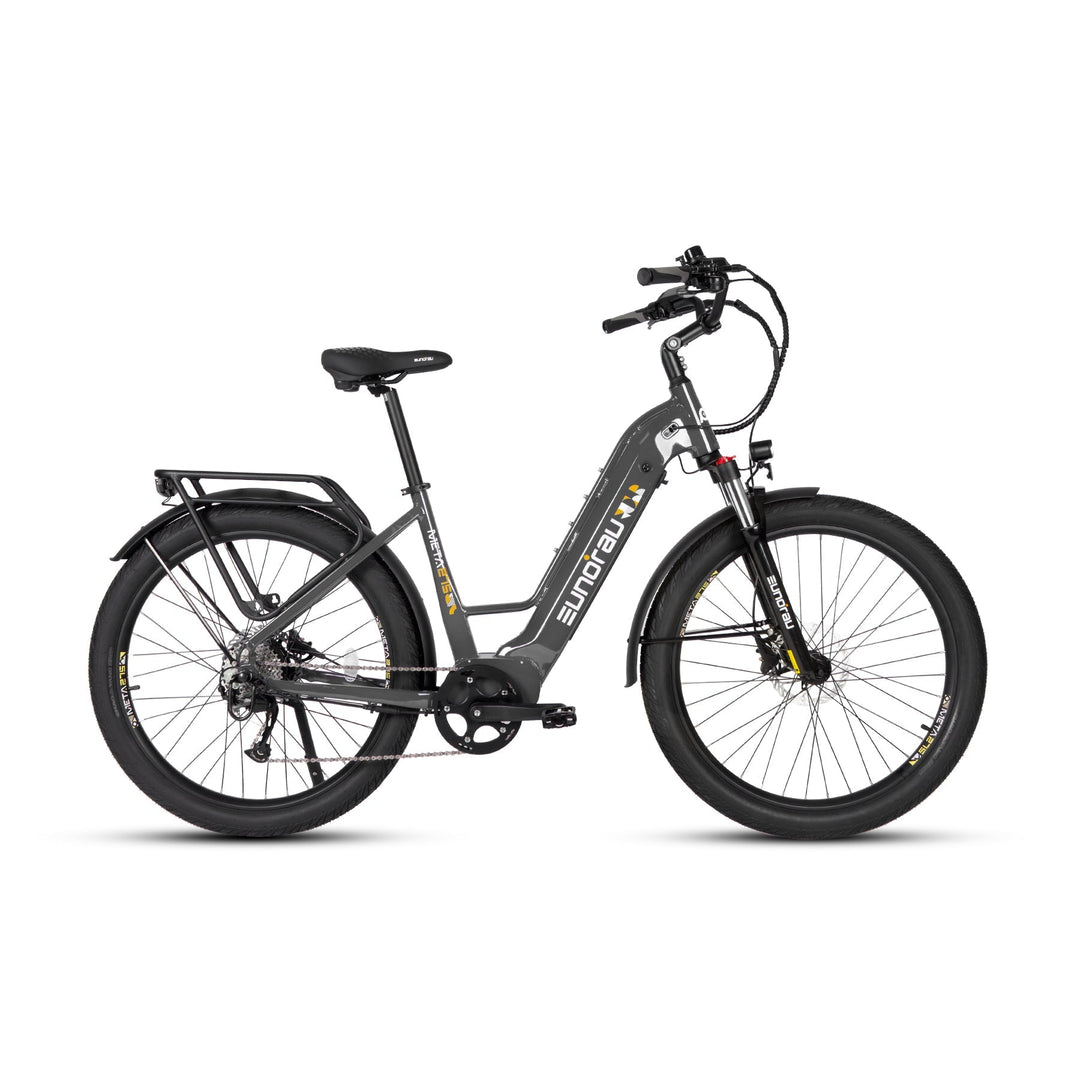 META275 2.0 Commuter Step Thru Ebike Electric Bicycle Dark Charcoal 18