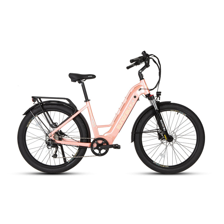 META275 2.0 Commuter Step Thru Ebike Electric Bicycle Pastel Pink 15