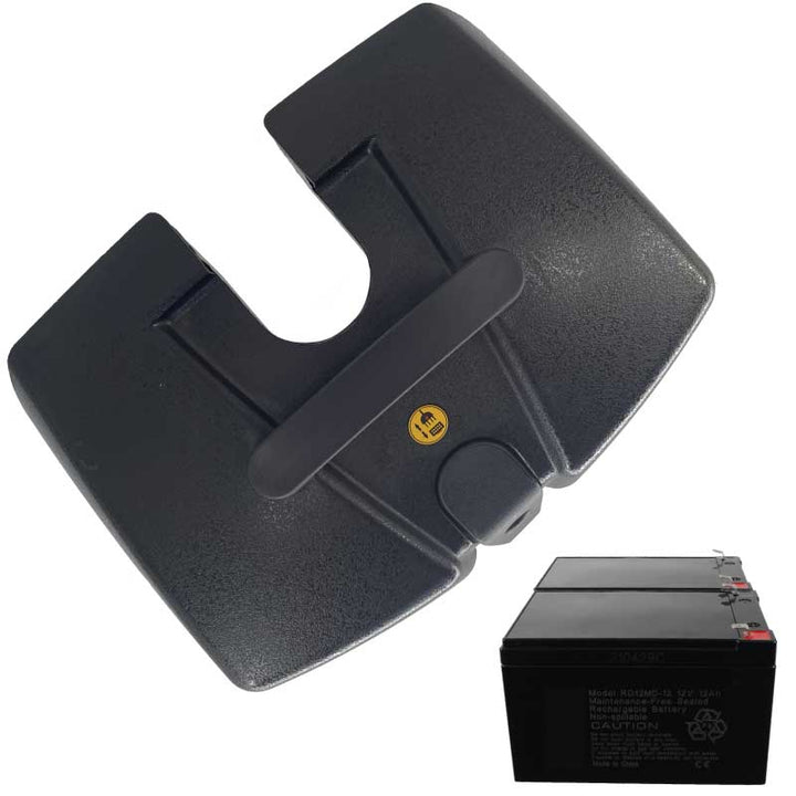 Mobility Scooter Battery Box with (2) Batteries for Zipr Roo Zip'r Batteries & Accessories ROO 3 WHEEL & ROO 4 WHEEL SCOOTER 2024 - PRIOR 2