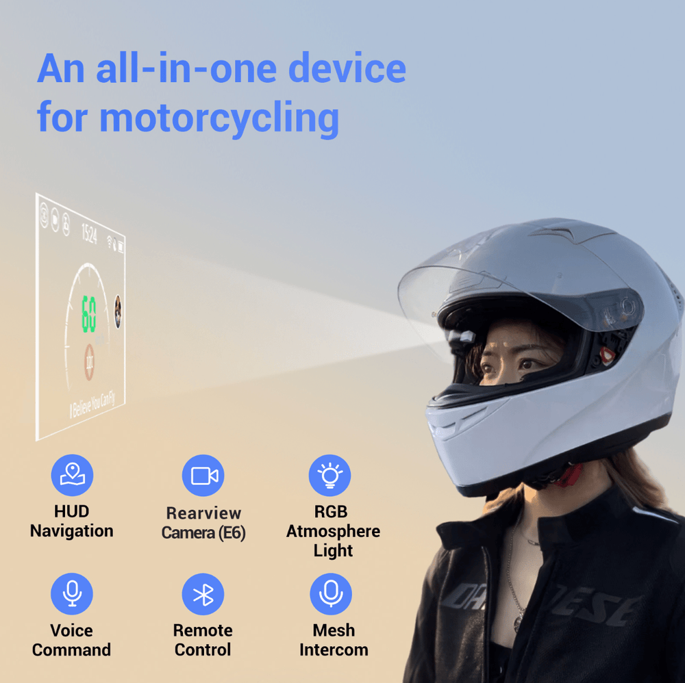 MOTOEYE E6-SE Helmet Smart HUD MOTOEYE E6-SE Helmet smart HUD Right Eye HUD 2