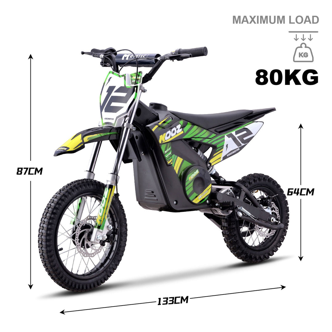 MotoTec 36v 1000w (HP112E) Electric Dirt Bike Dirt Electric Bikes Blue (HP115E) 6