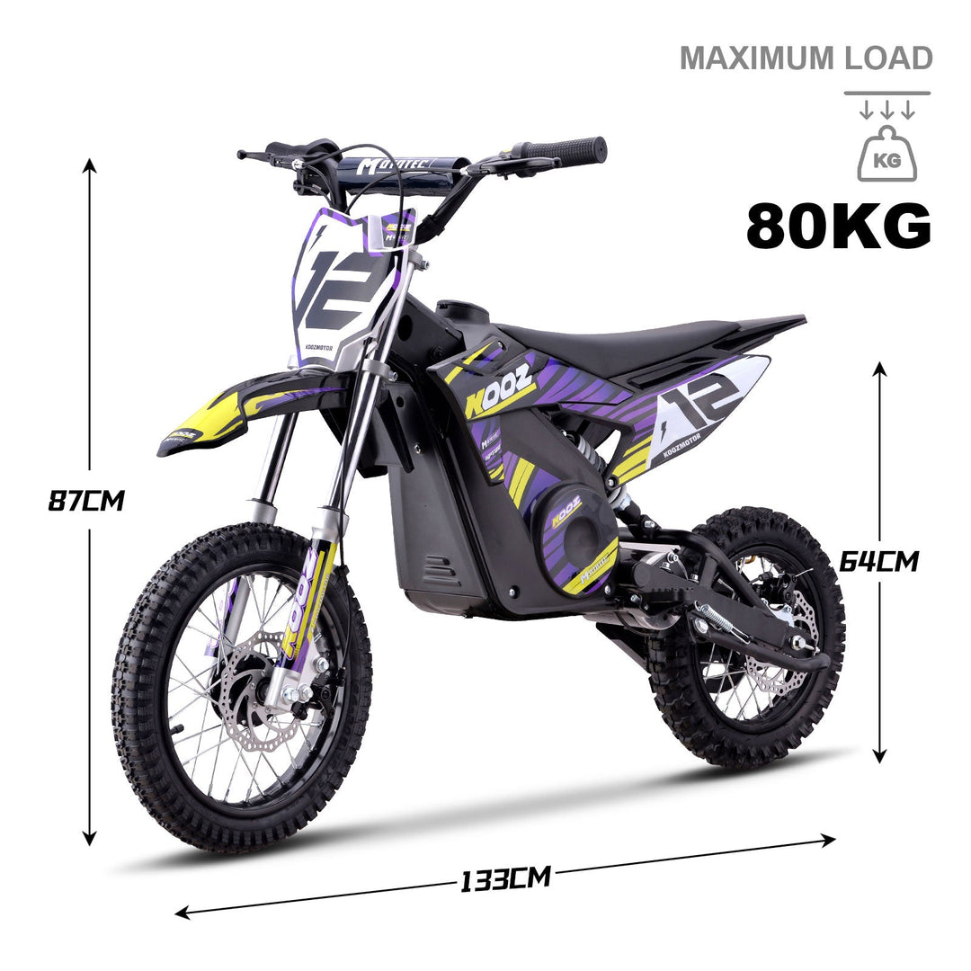 MotoTec 36v 1000w (HP112E) Electric Dirt Bike Dirt Electric Bikes Blue (HP115E) 8