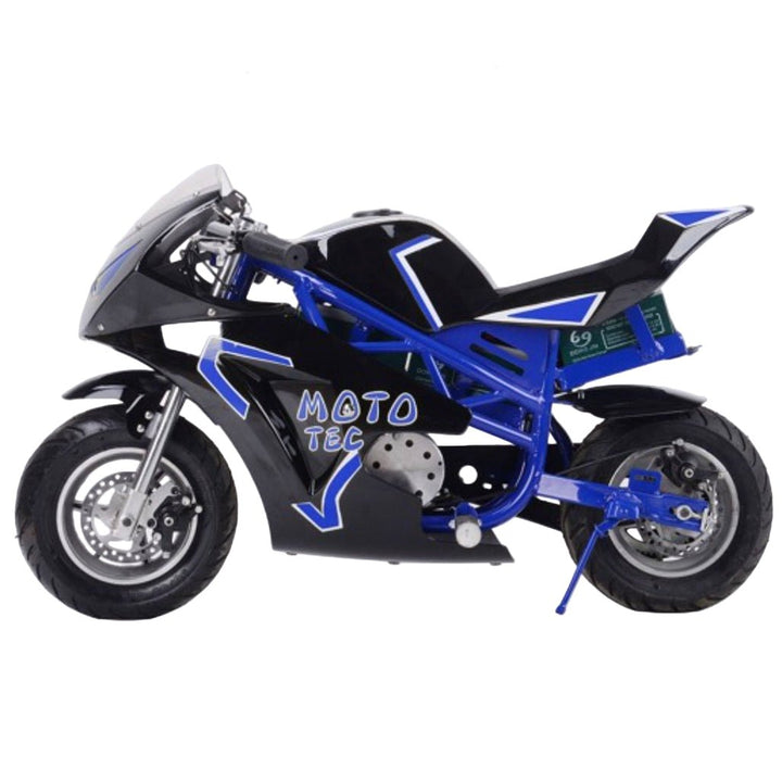 MotoTec 36v 500w Electric Pocket Bike GT MotoTec Electric Pocket Bikes Blue 11