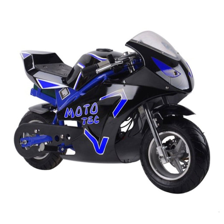 MotoTec 36v 500w Electric Pocket Bike GT MotoTec Electric Pocket Bikes Blue 9