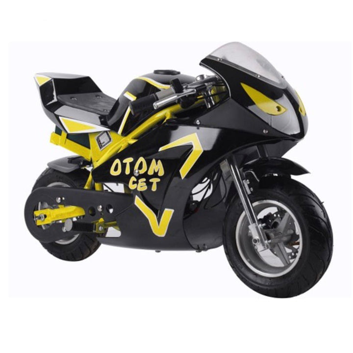 MotoTec 36v 500w Electric Pocket Bike GT MotoTec Electric Pocket Bikes Yellow 2