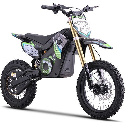 MotoTec 48v 1800w Pro Electric Dirt Bike Lithium MotoTech Electric Dirt Bikes Green 19