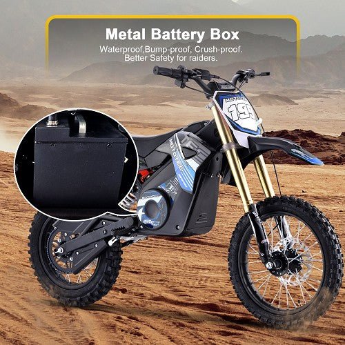 MotoTec 48v 1800w Pro Electric Dirt Bike Lithium MotoTech Electric Dirt Bikes Blue 10