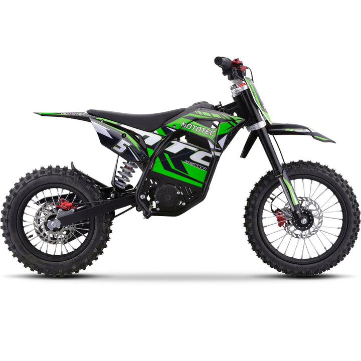 MotoTec 60v 2000w Pro Electric Dirt Bike Lithium Dirt Electric Bikes Blue 14