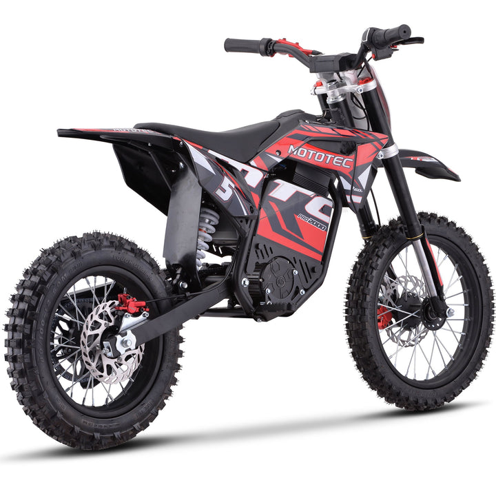 MotoTec 60v 2000w Pro Electric Dirt Bike Lithium Dirt Electric Bikes Green 21