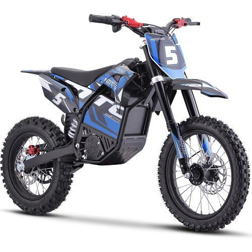 MotoTec 60v 2000w Pro Electric Dirt Bike Lithium (HP115E) Dirt Electric Bikes Blue (HP115E) 2