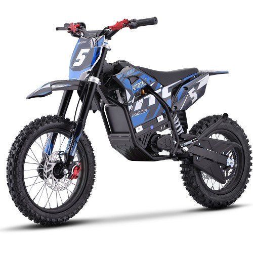 MotoTec 60v 2000w Pro Electric Dirt Bike Lithium (HP115E) Dirt Electric Bikes Blue (HP115E) 6