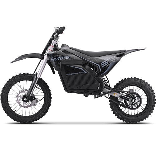 MotoTec 72v 5000w Pro Electric Dirt Bike Lithium Dirt Electric Bikes Blue 10