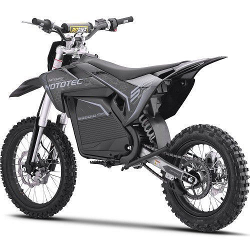 MotoTec 72v 5000w Pro Electric Dirt Bike Lithium Dirt Electric Bikes Blue 8