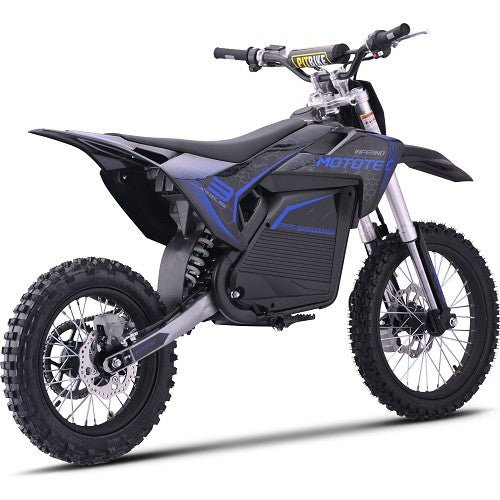 MotoTec 72v 5000w Pro Electric Dirt Bike Lithium Dirt Electric Bikes Blue 6