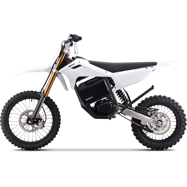 MotoTec 72v 8000w Pro Electric Dirt Bike 17/14 Lithium Dirt Electric Bikes Grey 20
