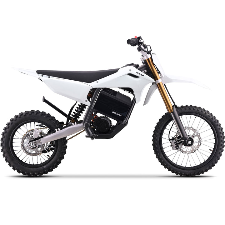 MotoTec 72v 8000w Pro Electric Dirt Bike 17/14 Lithium Dirt Electric Bikes Grey 21
