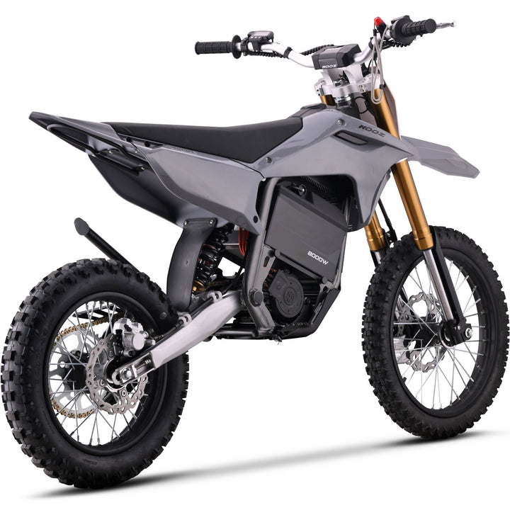 MotoTec 72v 8000w Pro Electric Dirt Bike 17/14 Lithium Dirt Electric Bikes Grey 6