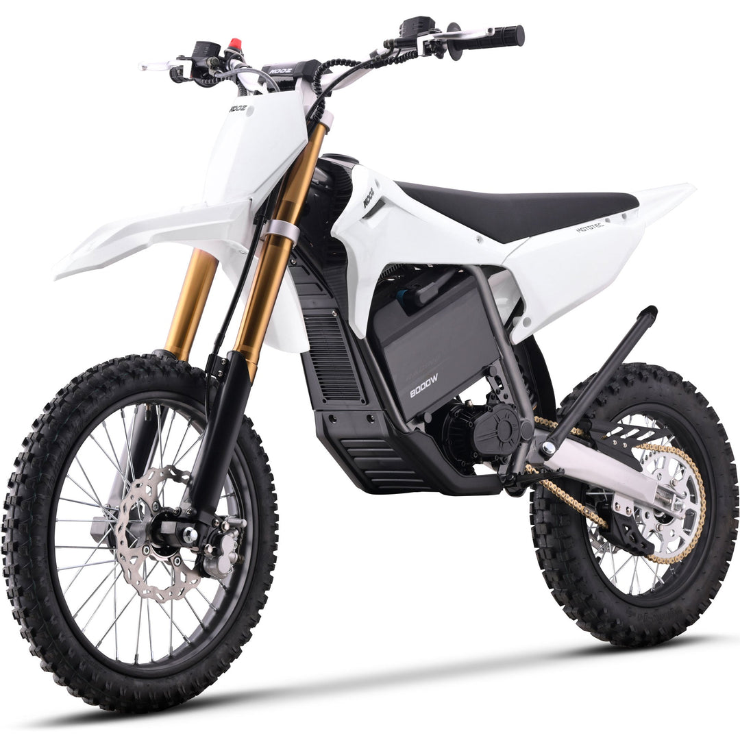 MotoTec 72v 8000w Pro Electric Dirt Bike 17/14 Lithium Dirt Electric Bikes Grey 23