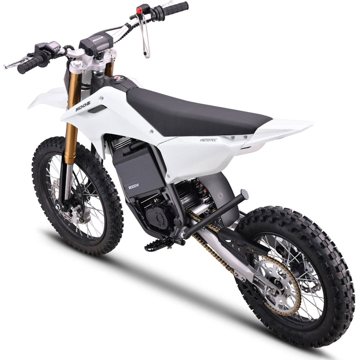 MotoTec 72v 8000w Pro Electric Dirt Bike 17/14 Lithium Dirt Electric Bikes Grey 25