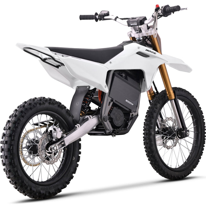 MotoTec 72v 8000w Pro Electric Dirt Bike 19/16 Lithium Dirt Electric Bikes Grey 6