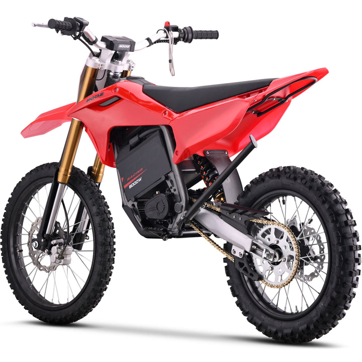 MotoTec 72v 8000w Pro Electric Dirt Bike 19/16 Lithium Dirt Electric Bikes Grey 16
