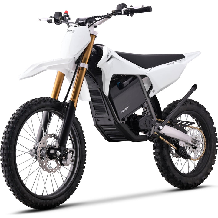 MotoTec 72v 8000w Pro Electric Dirt Bike 19/16 Lithium Dirt Electric Bikes Grey 7