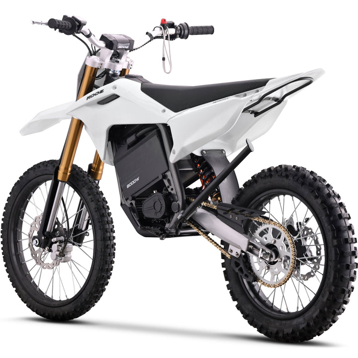 MotoTec 72v 8000w Pro Electric Dirt Bike 19/16 Lithium Dirt Electric Bikes Grey 8