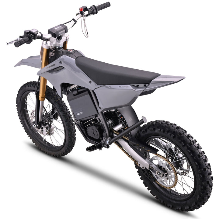 MotoTec 72v 8000w Pro Electric Dirt Bike 19/16 Lithium Dirt Electric Bikes Grey 25