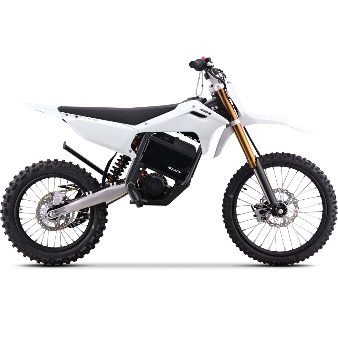 MotoTec 72v 8000w Pro Electric Dirt Bike 19/16 Lithium Dirt Electric Bikes Grey 5