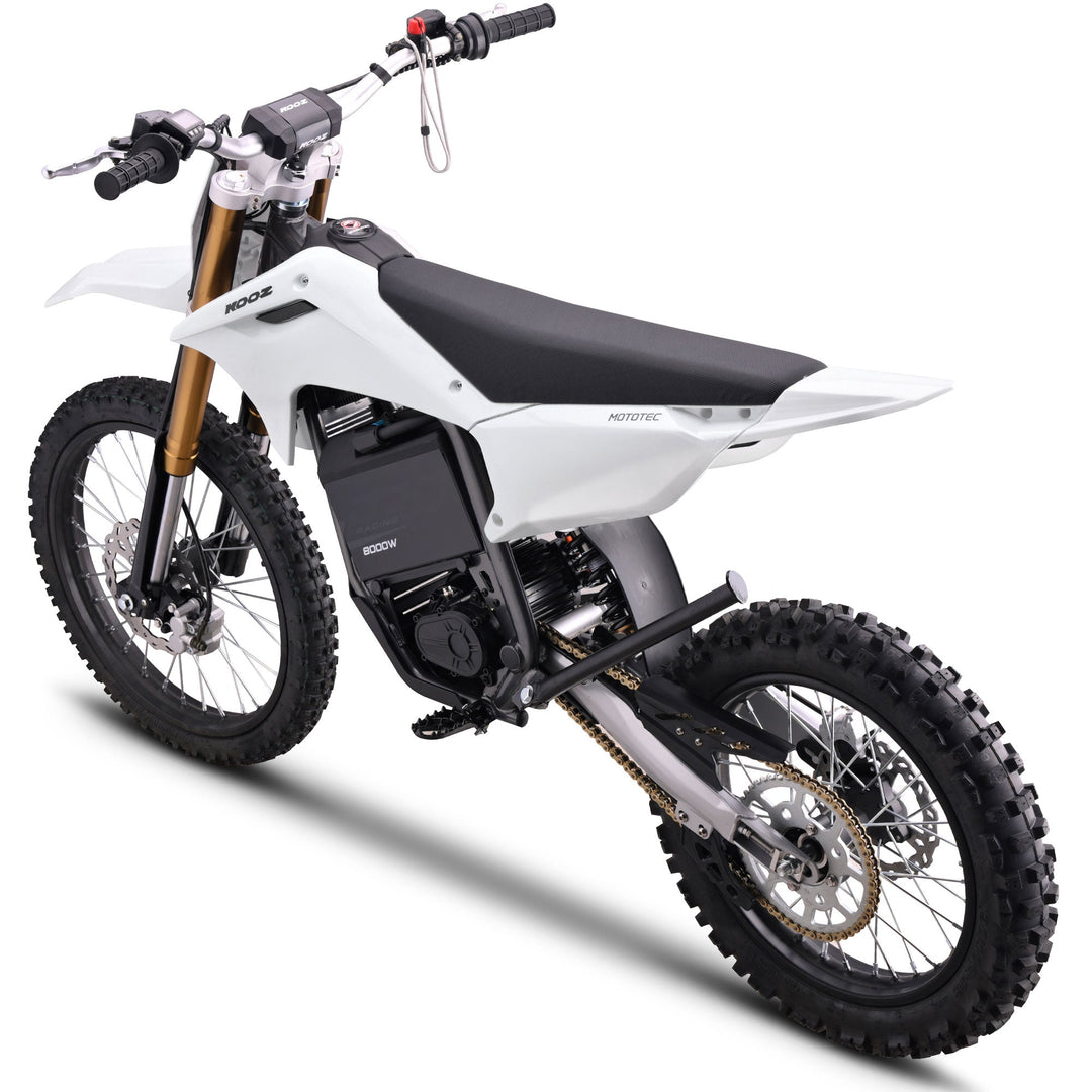 MotoTec 72v 8000w Pro Electric Dirt Bike 19/16 Lithium Dirt Electric Bikes Grey 9