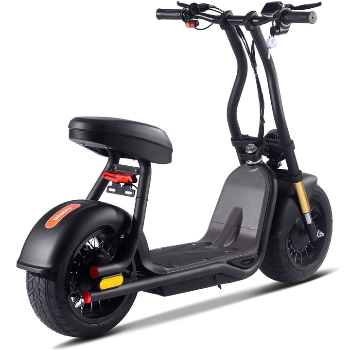 MotoTec Diablo 48v 1000w Lithium Electric Scooter Electric Scooters Black 6