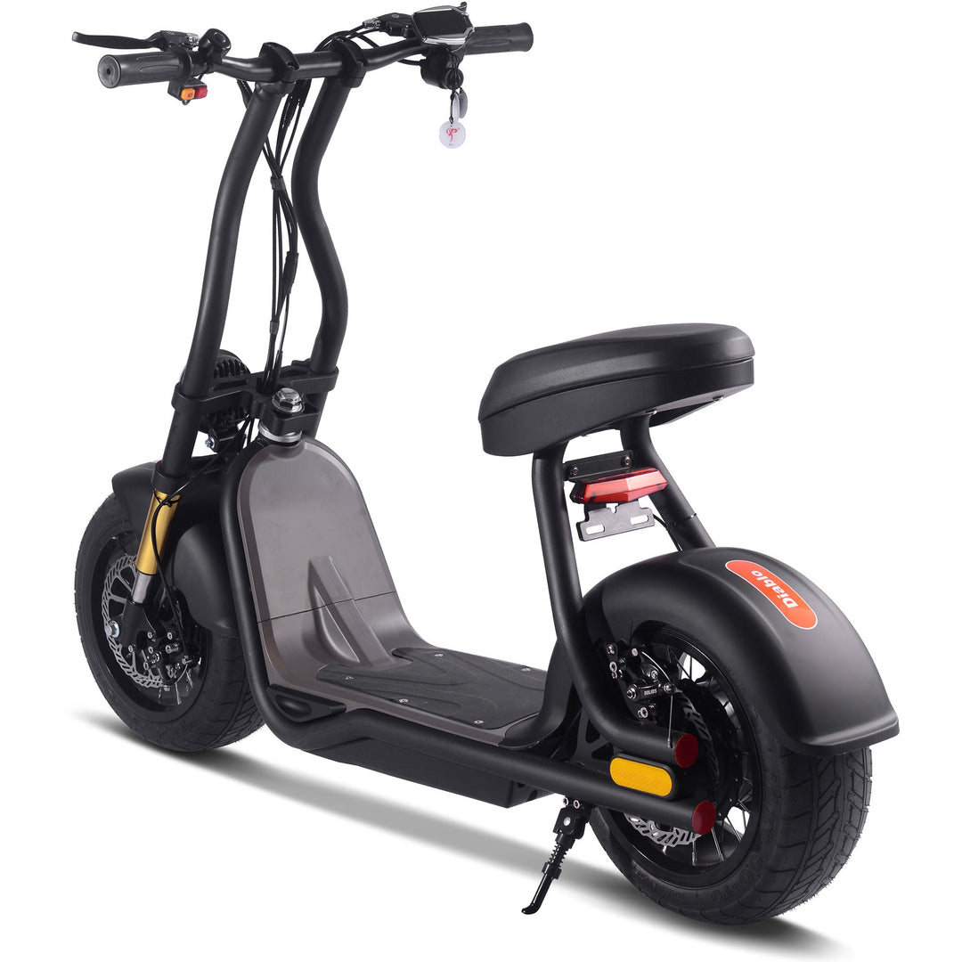 MotoTec Diablo 48v 1000w Lithium Electric Scooter Electric Scooters Black 13